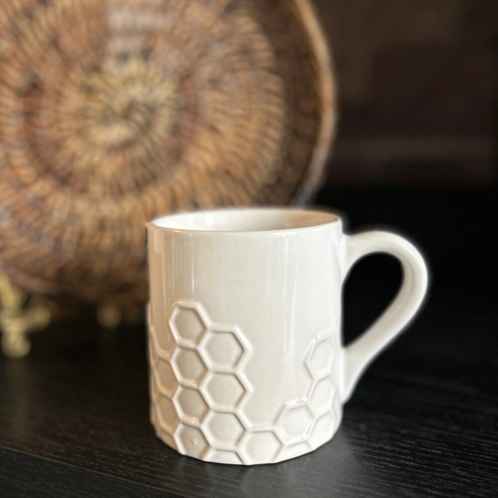 Tiffany & Co Flora Fauna Honeycomb Mug White Ceramic Portugal Discontinued